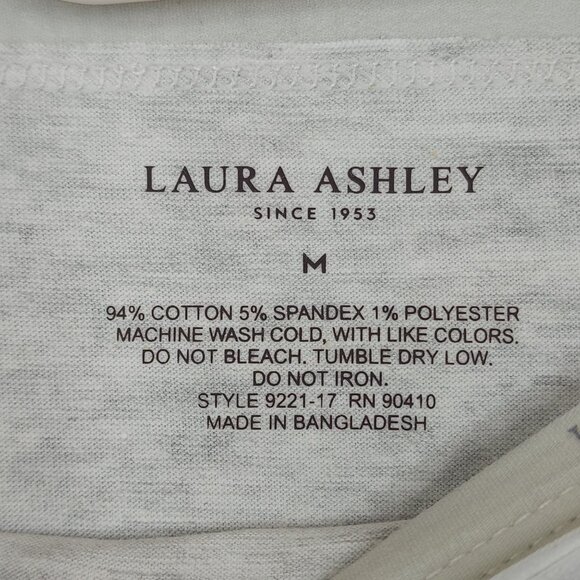 Laura Ashley 5-Pack Cotton Spandex Panties Medium Tag Free Floral & Solid Blue - Picture 8 of 13